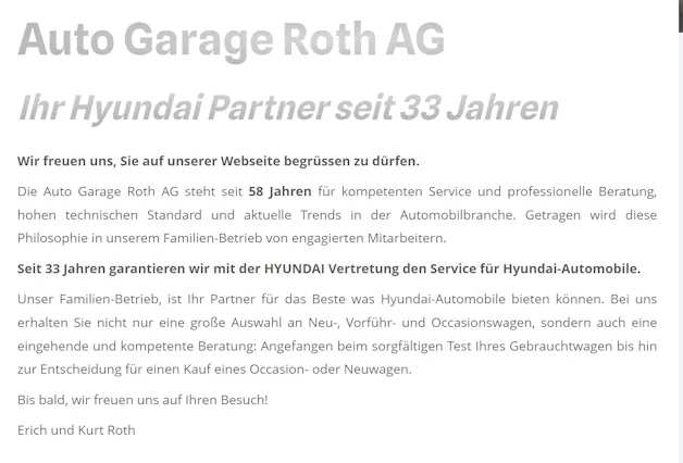 Auto Garage Roth AG